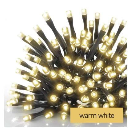 LED Kerst lichtsnoer voor buiten 100xLED/2,5x0,9m IP44 warm wit