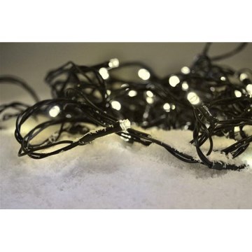 LED Kerst lichtsnoer voor buiten 200xLED/8 Functies IP44 25m warm wit