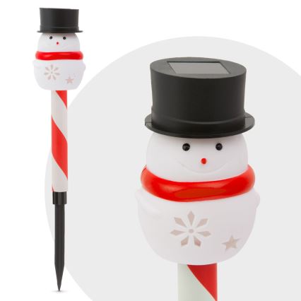 LED kerstsolarlamp LED/1,2V IP44 sneeuwman 200 mAh