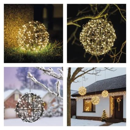 LED kerstdecoratie 200 LEDs / 230 V Ø 20 cm