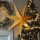 LED kerstdecoratie 20xLED/2xAA 60 cm warm wit gouden ster
