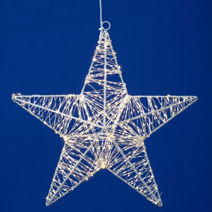 LED kerstdecoratie 320xLED/230V 45 cm ster warm wit