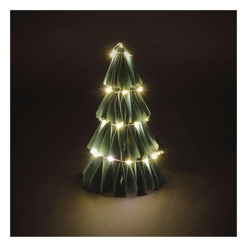 LED kerstdecoratie 35xLED/2xAA kerstboom