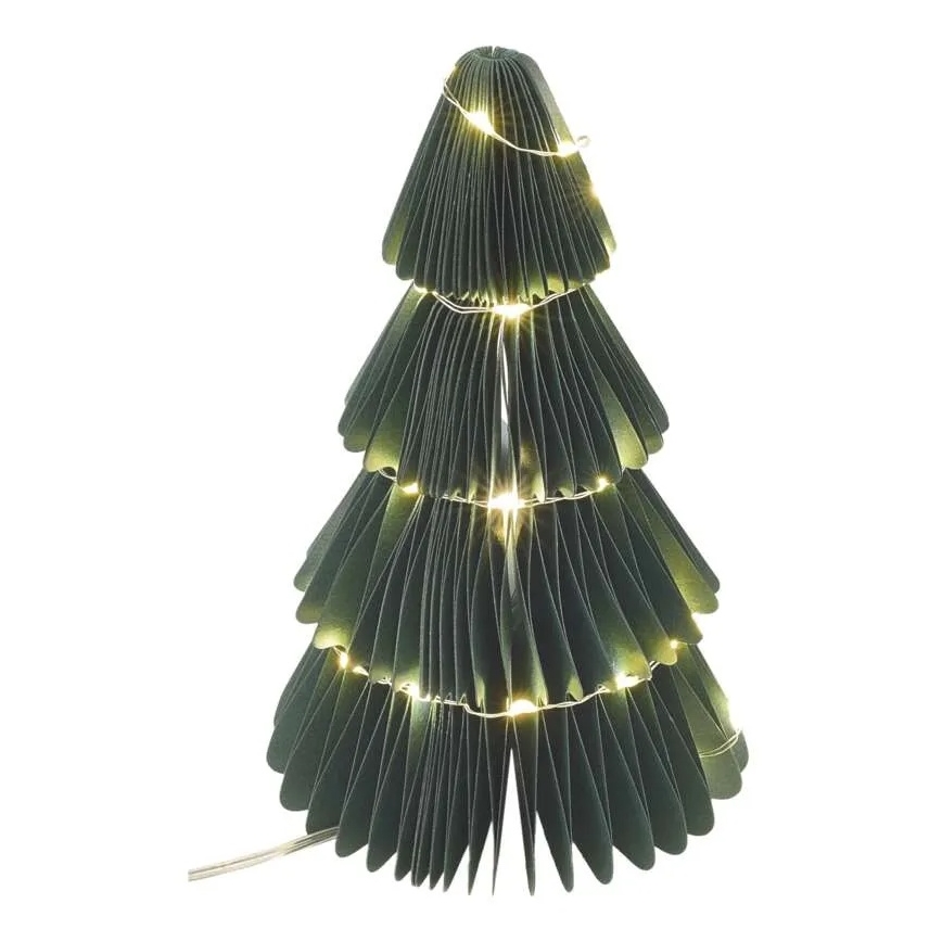 LED kerstdecoratie 35xLED/2xAA kerstboom