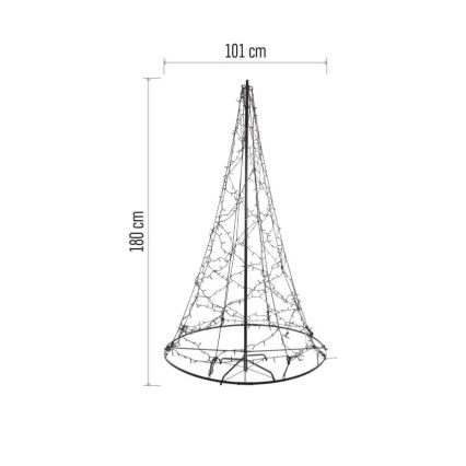 LED Kerstdecoratie 480xLED/230V IP44 180 cm