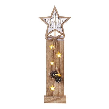 LED kerstdecoratie 5xLED/2xAA ster