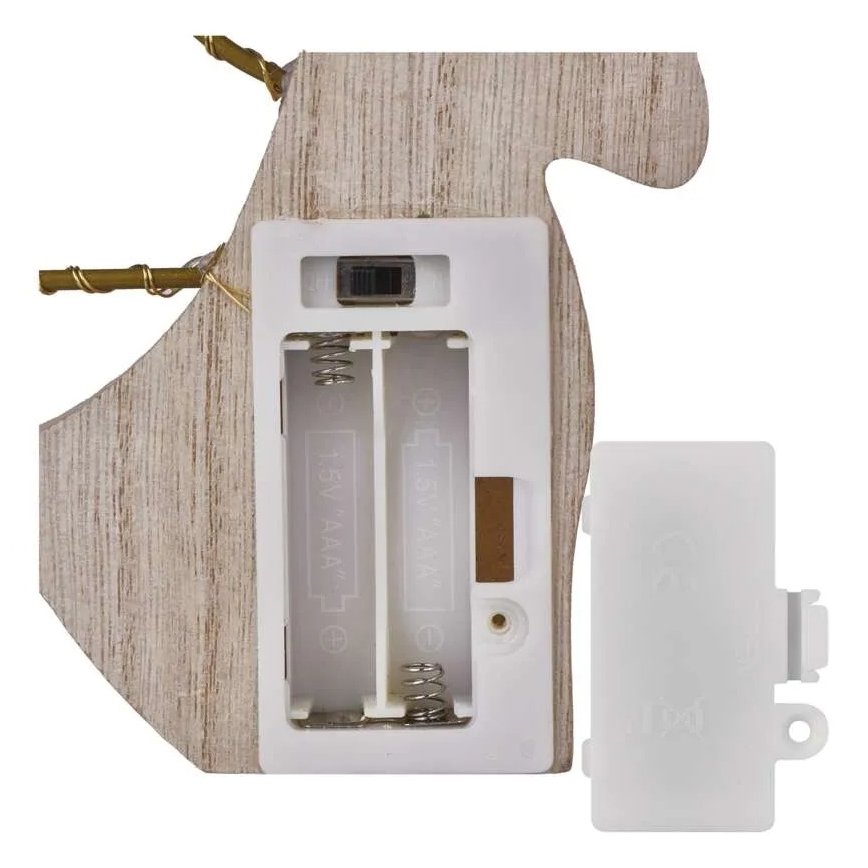 LED-kerstdecoratie Engel 8xLED/2xAAA