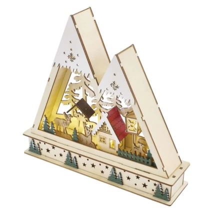 LED kerstdecoratie LED/0,6W/2xAA kerstlandschap