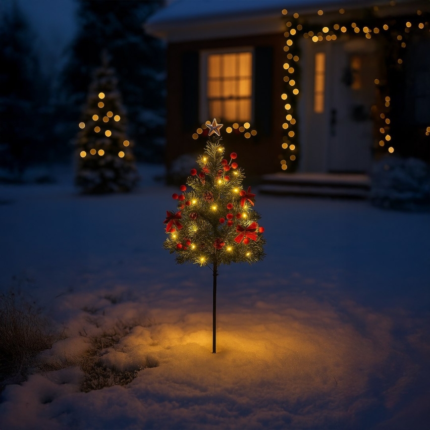 LED-kerstdecoratie LED/1W/230V 75 cm IP44 groen