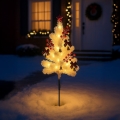 LED kerstdecoratie LED/1W/230V 75 cm IP44 wit