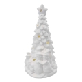 LED kerstdecoratie LED/2xAA warm wit kerstboompje