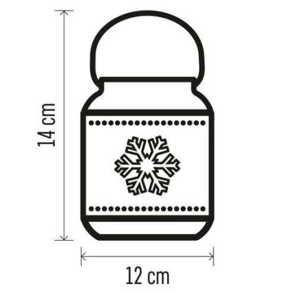 LED kerstdecoratie LED/3xAAA wit