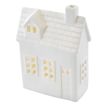 LED kerstdecoratie LED/CR2032 huisje