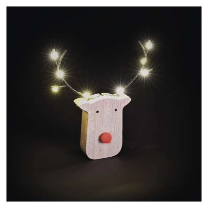 LED kerstdecoratie rendier 8xLED/2xAAA