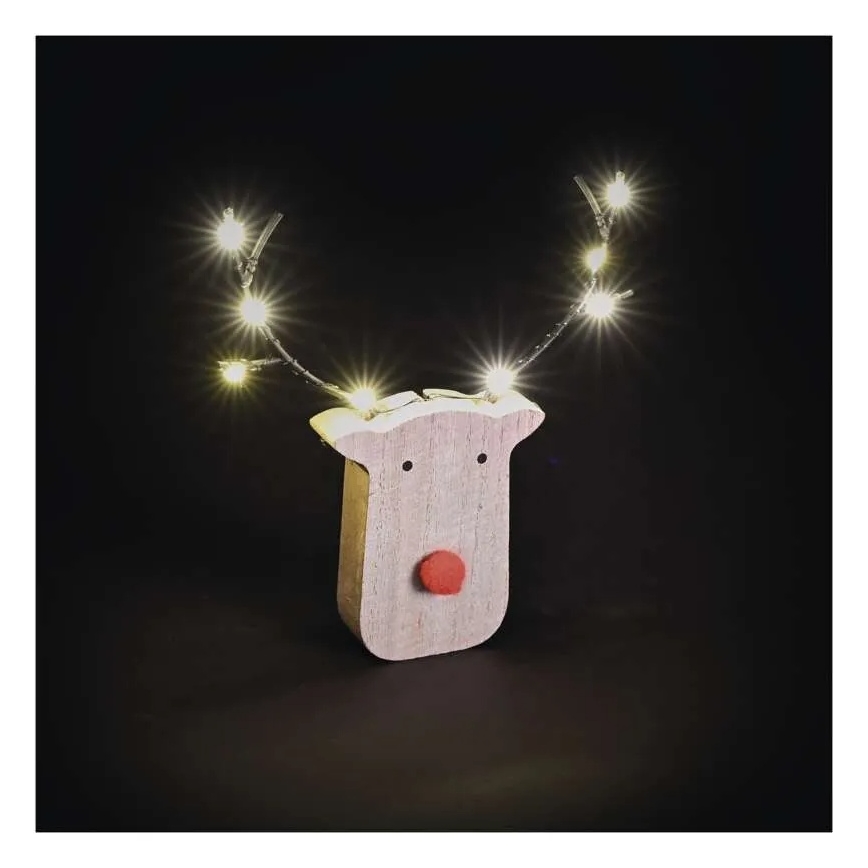 LED kerstdecoratie rendier 8xLED/2xAAA
