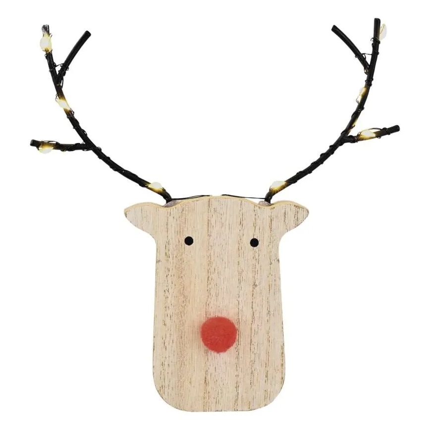 LED kerstdecoratie rendier 8xLED/2xAAA