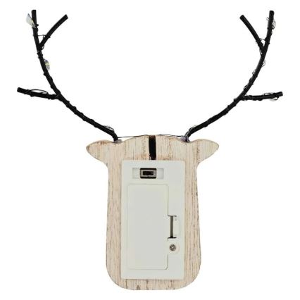 LED kerstdecoratie rendier 8xLED/2xAAA