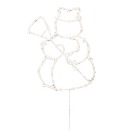 LED kerstdecoratie voor in het raam 35xLED/230V IP44 sneeuwman warm wit