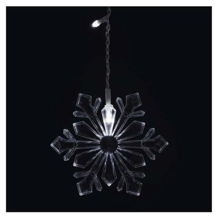 LED Kerstgordijn 60xLED/1,35W 635x50 cm koud wit