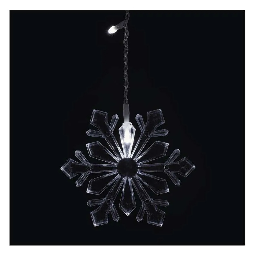 LED Kerstgordijn 60xLED/1,35W 635x50 cm koud wit