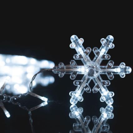 LED kerstgordijn voor buiten 224xLED 3,5x0,75 m IP44 koud wit