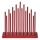 LED kerstkandelaar 17xLED/3xAA rood