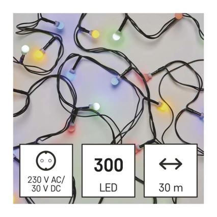 LED kerstlichtsnoer 300xLED/8 functies 35m IP44 warm wit
