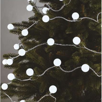 LED kerstlichtsnoer voor buiten 40xLED/9m IP44 koelwit