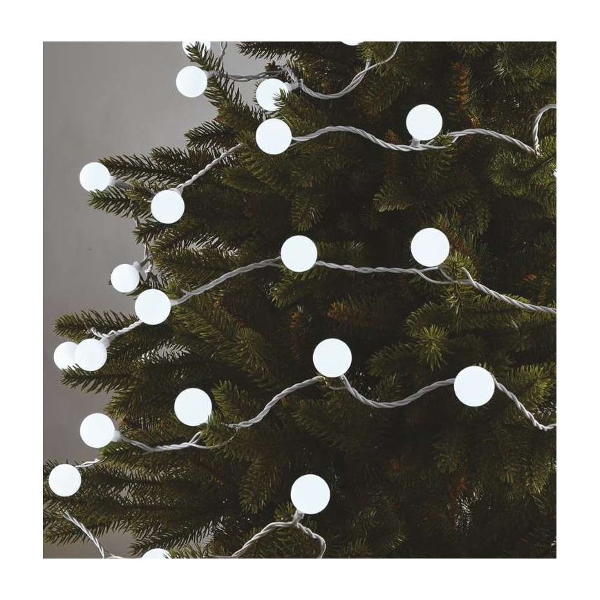 LED kerstlichtsnoer voor buiten 40xLED/9m IP44 koelwit