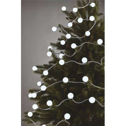 LED kerstlichtsnoer voor buiten 40xLED/9m IP44 koelwit