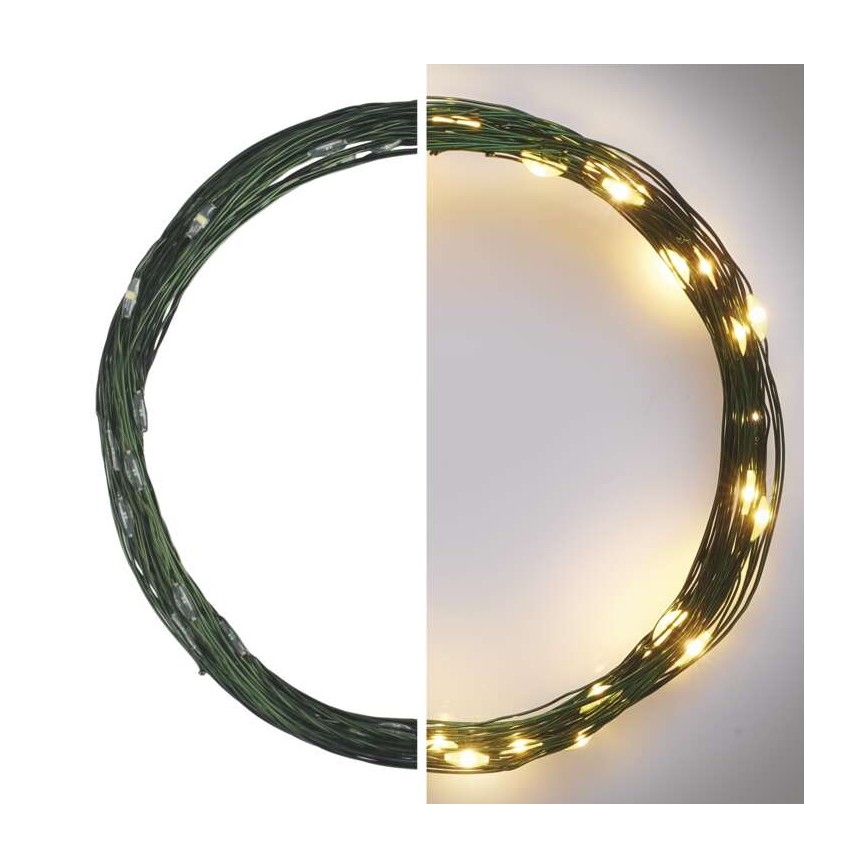 LED kerstlichtsnoer voor buiten 40xLED/9m IP44 warm wit