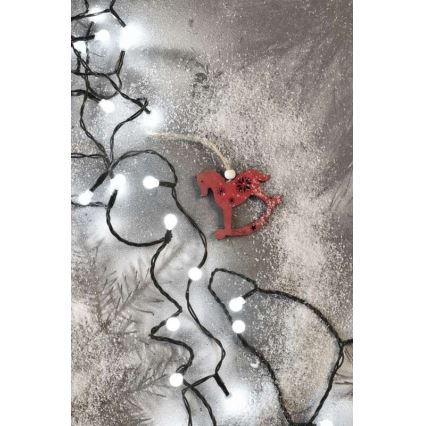 LED kerstlichtsnoer voor buiten 80xLED/13m IP44 koud wit