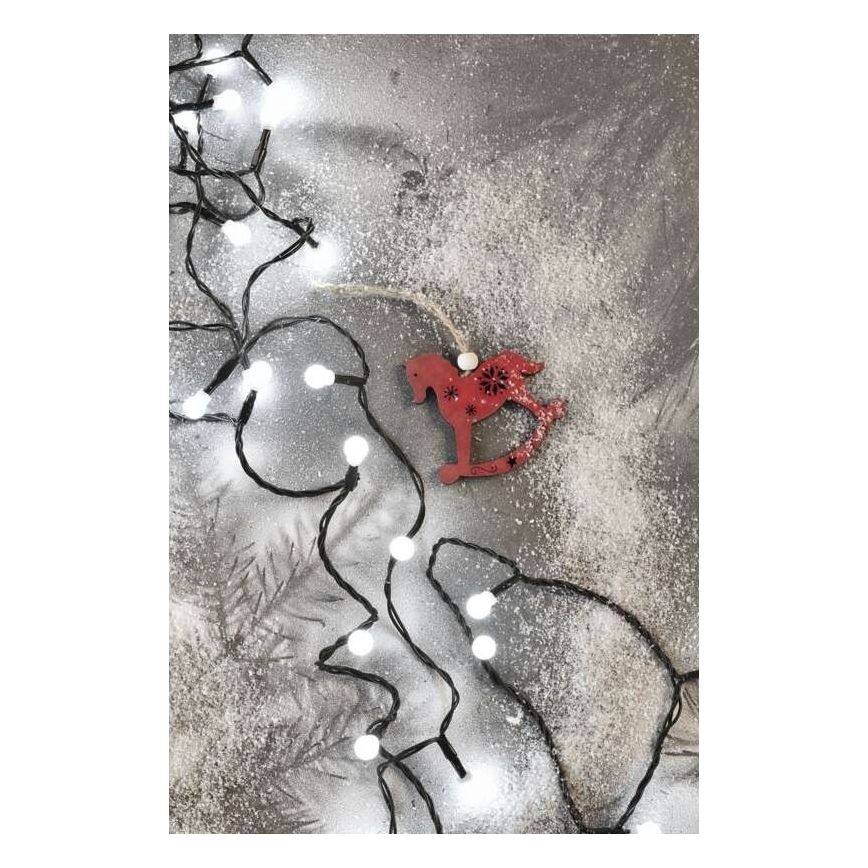 LED kerstlichtsnoer voor buiten 80xLED/13m IP44 koud wit