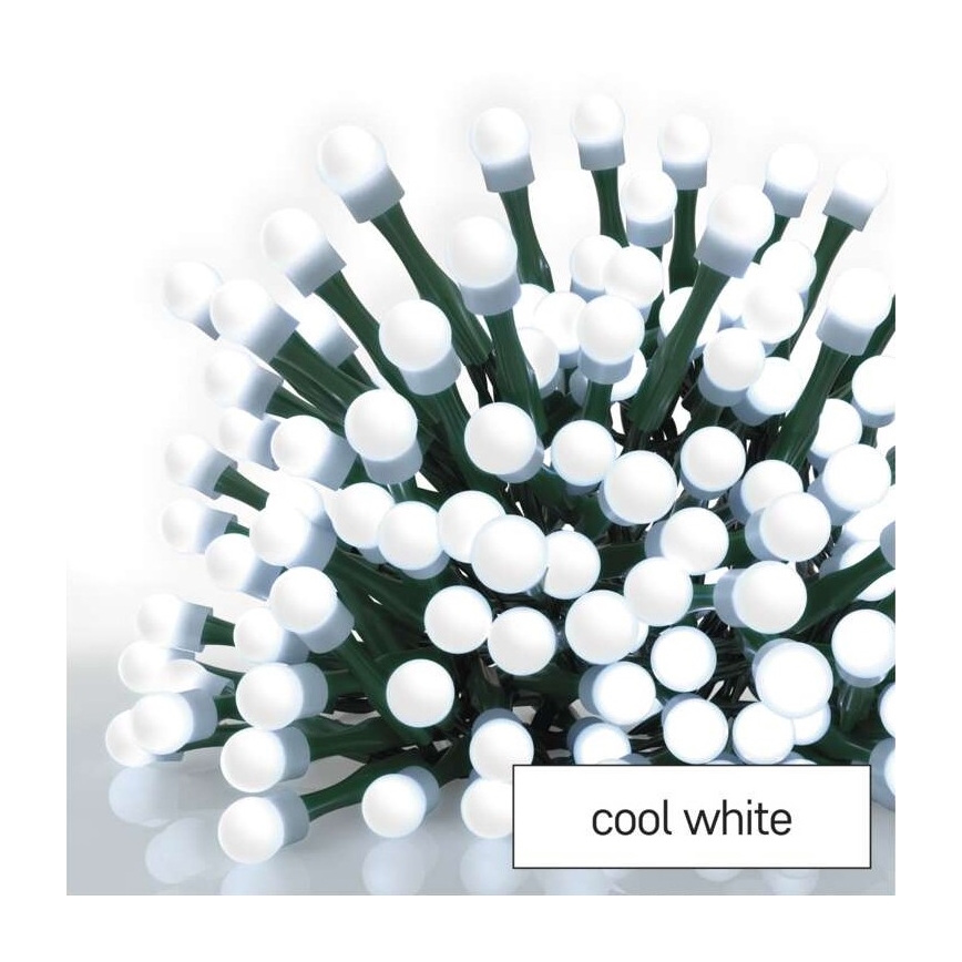 LED kerstlichtsnoer voor buiten 80xLED/13m IP44 koud wit