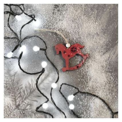 LED-kerstsnoer 300xLED/8 functies 35m koud wit