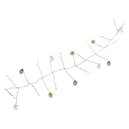 LED-kerstsnoer, 40 LED-lampjes, 3×AA, 1,5 m, warm wit