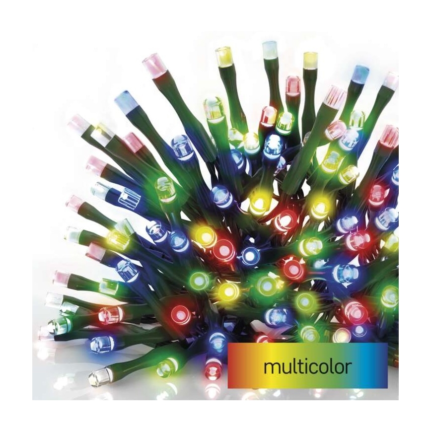 LED-kerstsnoer voor buiten 80xLED/13m IP44 multicolor