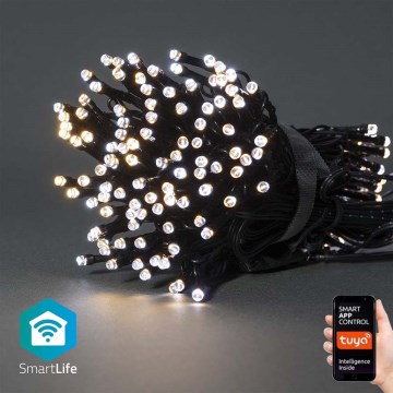 LED Kerstverlichting 100xLED/8 functies 15m IP65 Wi-Fi Tuya