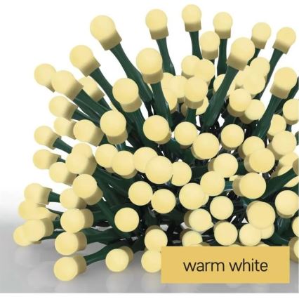 LED kerstverlichting 200xLED/8 functies 20m IP44 warm wit