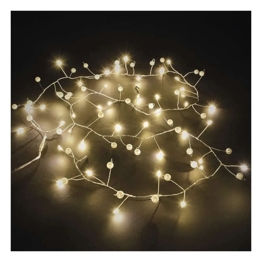 LED-kerstverlichting 40xLED/3xAA 1,5 m warm wit