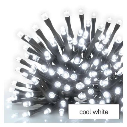 LED kerstverlichting voor buiten 100xLED/2,5x0,9m IP44 koud wit