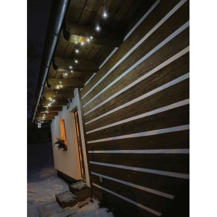 LED kerstverlichting voor buiten 120xLED/17m IP44 koel wit