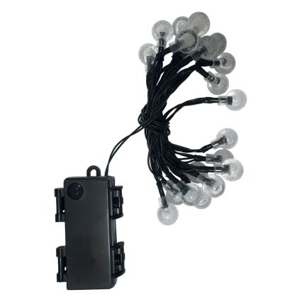 LED kerstverlichting voor buiten 20xLED/2xAA 2,2 m IP44 meerkleurig