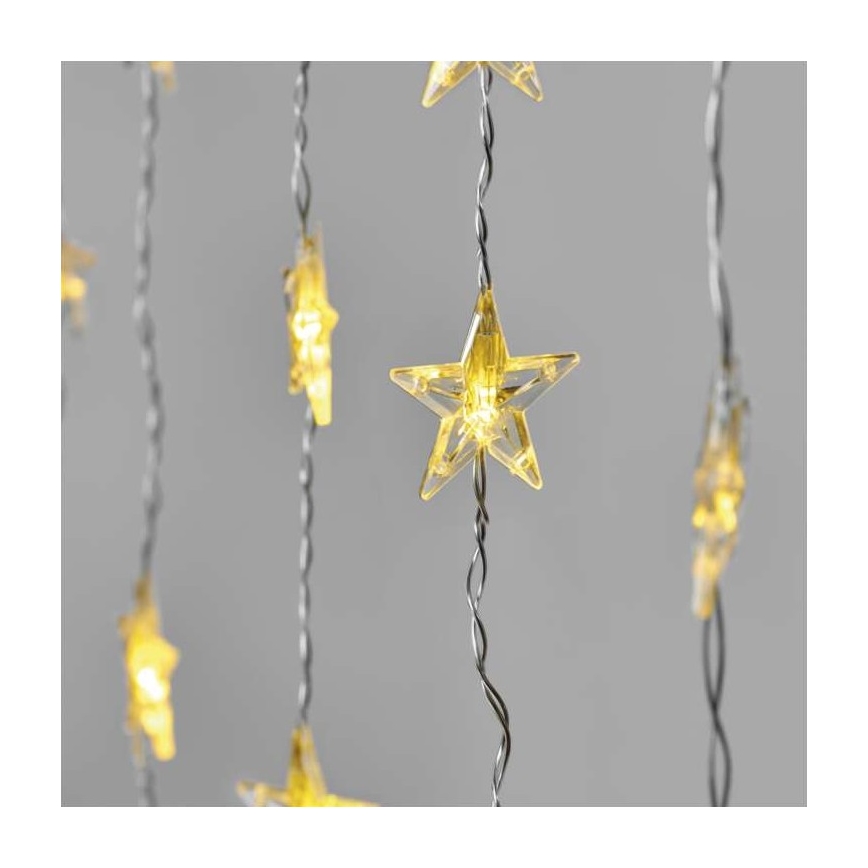 LED-kerstverlichting voor buiten, 30×LED / 3,9 m, IP44, sterren