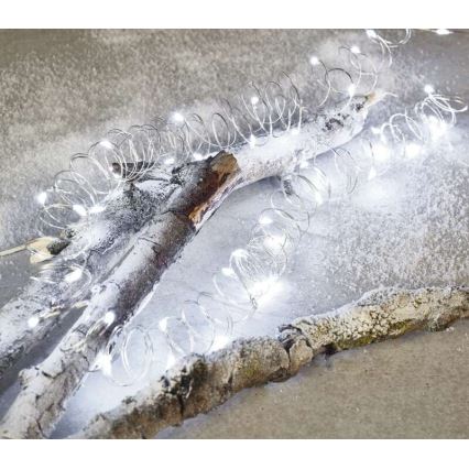 LED kerstverlichting voor buiten 40xLED/9m IP44 koud wit