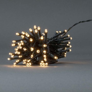 LED kerstverlichting voor buiten 48xLED/7 functies/3xAA 4,1 m IP44 warm wit