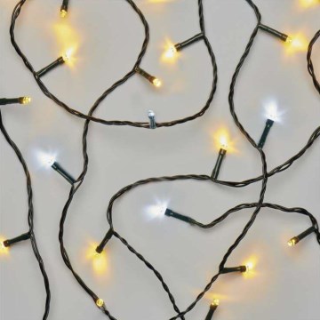 LED kerstverlichting voor buiten 80xLED/13m IP44 warm/koud wit