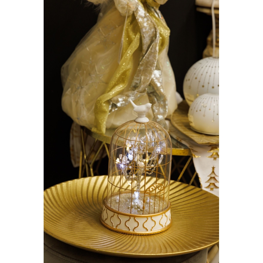 LED Kerstversiering 12xLED/3xAAA warm wit