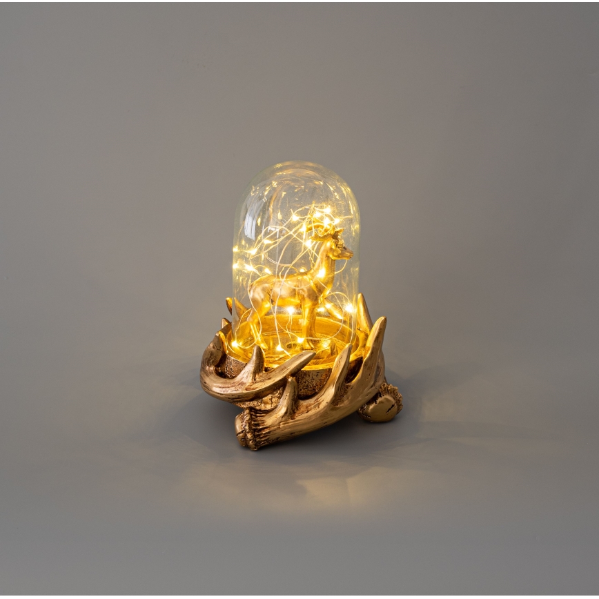 LED Kerstversiering 12xLED/3xAAA warm wit