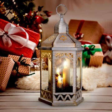 LED Kerstversiering 3xLED/3xAAA lantaarn